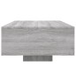 vidaXL Mesa de centro con luces LED gris Sonoma 85x55x31 cm vidaXL Mesa de centro con luces LED gris Sonoma 85x55x31 cm