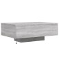 vidaXL Mesa de centro con luces LED gris Sonoma 85x55x31 cm vidaXL Mesa de centro con luces LED gris Sonoma 85x55x31 cm