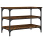 vidaXL Banco zapatero madera de ingeniería roble ahumado 70x38,5x49 cm vidaXL Banco zapatero madera de ingeniería roble ahumado 70x38,5x49 cm