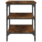 vidaXL Banco zapatero madera de ingeniería roble ahumado 70x38,5x49 cm vidaXL Banco zapatero madera de ingeniería roble ahumado 70x38,5x49 cm