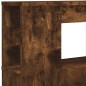 vidaXL Cabecero LED madera ingeniería roble ahumado 200x18,5x103,5 cm vidaXL Cabecero LED madera ingeniería roble ahumado 200x18,5x103,5 cm