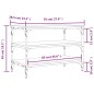 vidaXL Banco zapatero madera de ingeniería roble marrón 70x38,5x49 cm vidaXL Banco zapatero madera de ingeniería roble marrón 70x38,5x49 cm