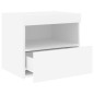 vidaXL Mesitas de noche con luces LED 2 unidades blanco 50x40x45 cm vidaXL Mesitas de noche con luces LED 2 unidades blanco 50x40x45 cm