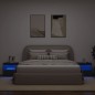 vidaXL Mesitas de noche con luces LED 2 unidades negro 50x40x45 cm vidaXL Mesitas de noche con luces LED 2 unidades negro 50x40x45 cm