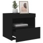 vidaXL Mesitas de noche con luces LED 2 unidades negro 50x40x45 cm vidaXL Mesitas de noche con luces LED 2 unidades negro 50x40x45 cm