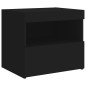vidaXL Mesitas de noche con luces LED 2 unidades negro 50x40x45 cm vidaXL Mesitas de noche con luces LED 2 unidades negro 50x40x45 cm