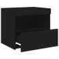 vidaXL Mesitas de noche con luces LED 2 unidades negro 50x40x45 cm vidaXL Mesitas de noche con luces LED 2 unidades negro 50x40x45 cm