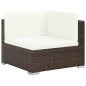 vidaXL Set muebles de jardín 6 piezas y cojines ratán sintético marrón vidaXL Set muebles de jardín 6 piezas y cojines ratán sintético marrón