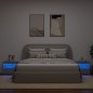 vidaXL Mesitas de noche con luces LED 2 uds gris hormigón 50x40x45 cm vidaXL Mesitas de noche con luces LED 2 uds gris hormigón 50x40x45 cm