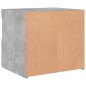 vidaXL Mesitas de noche con luces LED 2 uds gris hormigón 50x40x45 cm vidaXL Mesitas de noche con luces LED 2 uds gris hormigón 50x40x45 cm