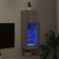 vidaXL Mueble para TV con luces LED gris Sonoma 30,5x30x90 cm vidaXL Mueble para TV con luces LED gris Sonoma 30,5x30x90 cm