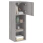 vidaXL Mueble para TV con luces LED gris Sonoma 30,5x30x90 cm vidaXL Mueble para TV con luces LED gris Sonoma 30,5x30x90 cm