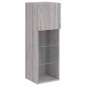 vidaXL Mueble para TV con luces LED gris Sonoma 30,5x30x90 cm vidaXL Mueble para TV con luces LED gris Sonoma 30,5x30x90 cm
