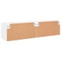 vidaXL Muebles TV de pared 2 uds madera ingeniería blanco 60x30x30 cm