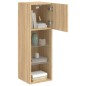 vidaXL Mueble para TV con luces LED roble Sonoma 30,5x30x90 cm