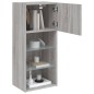 vidaXL Mueble para TV con luces LED gris Sonoma 40,5x30x90 cm