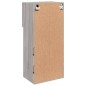 vidaXL Mueble para TV con luces LED gris Sonoma 40,5x30x90 cm