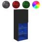 vidaXL Mueble para TV con luces LED negro 40,5x30x102 cm vidaXL Mueble para TV con luces LED negro 40,5x30x102 cm