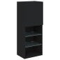 vidaXL Mueble para TV con luces LED negro 40,5x30x102 cm vidaXL Mueble para TV con luces LED negro 40,5x30x102 cm