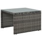vidaXL Set de salón para jardín 3 pzs y cojines ratán sintético gris vidaXL Set de salón para jardín 3 pzs y cojines ratán sintético gris