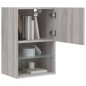 vidaXL Mueble para TV con luces LED gris Sonoma 40,5x30x60 cm