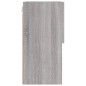 vidaXL Mueble para TV con luces LED gris Sonoma 40,5x30x60 cm