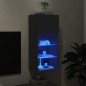 vidaXL Mueble para TV con luces LED negro 40,5x30x90 cm