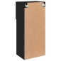 vidaXL Mueble para TV con luces LED negro 40,5x30x90 cm