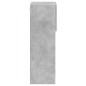 vidaXL Mueble para TV con luces LED gris hormigón 30,5x30x90 cm
