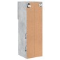 vidaXL Mueble para TV con luces LED gris hormigón 30,5x30x90 cm