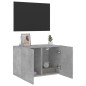 vidaXL Mueble para TV de pared gris hormigón 60x30x41 cm vidaXL Mueble para TV de pared gris hormigón 60x30x41 cm