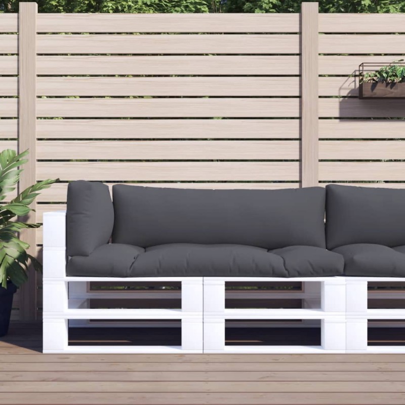 vidaXL Cojines para palets 3 unidades tela gris vidaXL Cojines para palets 3 unidades tela gris
