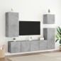 vidaXL Muebles para TV de pared 2 unidades gris hormigón 80x30x41 cm vidaXL Muebles para TV de pared 2 unidades gris hormigón 80x30x41 cm