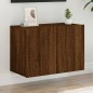 vidaXL Mueble para TV de pared roble marrón 60x30x41 cm vidaXL Mueble para TV de pared roble marrón 60x30x41 cm