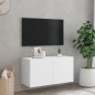 vidaXL Mueble para TV de pared blanco 80x30x41 cm vidaXL Mueble para TV de pared blanco 80x30x41 cm