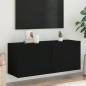 vidaXL Mueble para TV de pared negro 100x30x41 cm vidaXL Mueble para TV de pared negro 100x30x41 cm