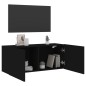 vidaXL Mueble para TV de pared negro 100x30x41 cm vidaXL Mueble para TV de pared negro 100x30x41 cm