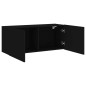 vidaXL Mueble para TV de pared negro 100x30x41 cm vidaXL Mueble para TV de pared negro 100x30x41 cm
