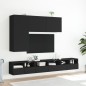 vidaXL Mueble para TV de pared negro 100x30x41 cm vidaXL Mueble para TV de pared negro 100x30x41 cm