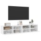 vidaXL Muebles de pared TV 2 uds madera ingeniería blanco 80x30x30 cm vidaXL Muebles de pared TV 2 uds madera ingeniería blanco 80x30x30 cm