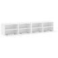 vidaXL Muebles de pared TV 2 uds madera ingeniería blanco 80x30x30 cm vidaXL Muebles de pared TV 2 uds madera ingeniería blanco 80x30x30 cm