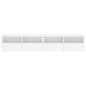 vidaXL Muebles de pared TV 2 uds madera ingeniería blanco 80x30x30 cm vidaXL Muebles de pared TV 2 uds madera ingeniería blanco 80x30x30 cm
