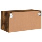 vidaXL Mueble de pared TV madera ingeniería roble ahumado 60x30x30 cm