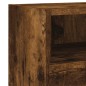 vidaXL Mueble de pared TV madera ingeniería roble ahumado 60x30x30 cm