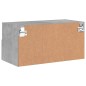 vidaXL Mueble de pared TV madera ingeniería gris hormigón 60x30x30 cm vidaXL Mueble de pared TV madera ingeniería gris hormigón 60x30x30 cm