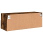 vidaXL Mueble de pared TV madera ingeniería roble ahumado 80x30x30 cm vidaXL Mueble de pared TV madera ingeniería roble ahumado 80x30x30 cm