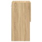 vidaXL Muebles de TV con luces LED 2 uds roble Sonoma 30,5x30x60 cm