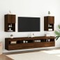 vidaXL Mueble para TV con luces LED roble marrón 30,5x30x60 cm vidaXL Mueble para TV con luces LED roble marrón 30,5x30x60 cm