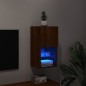 vidaXL Mueble para TV con luces LED roble marrón 30,5x30x60 cm vidaXL Mueble para TV con luces LED roble marrón 30,5x30x60 cm