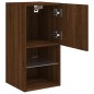 vidaXL Mueble para TV con luces LED roble marrón 30,5x30x60 cm vidaXL Mueble para TV con luces LED roble marrón 30,5x30x60 cm